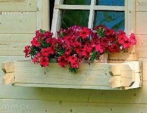 LOG CABINS xx - Window boxes - interlocking log construction