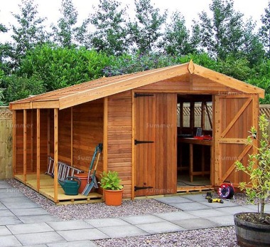 Malvern Heavy Duty Apex Shed - Logstore