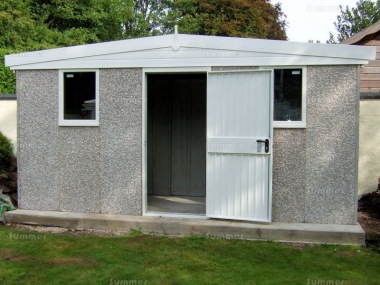 Spar Apex Concrete Shed 682 - PVCu Window and Fascias Spar Apex Concrete Shed 682 - PVCu Window and Fascias