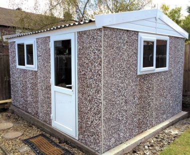 Spar Apex Concrete Shed 783 - PVCu Window, Fascias and Door Spar Apex Concrete Shed 783 - PVCu Window, Fascias and Door