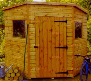 Malvern Bewdley Corner Shed - All T and G Malvern Bewdley Corner Shed - All T and G