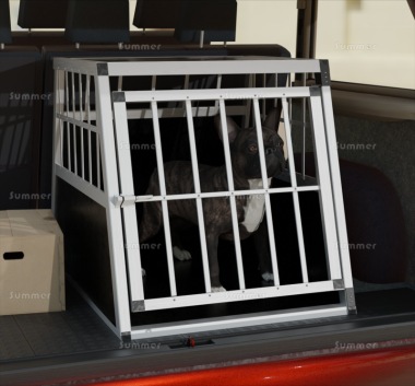 Dog Crate 620 - Aluminium Frame, Angled Sides