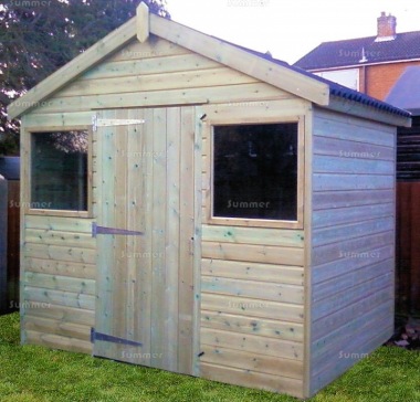 Pressure Treated Apex Shed 615 - Thicker Boards, Fitted Free