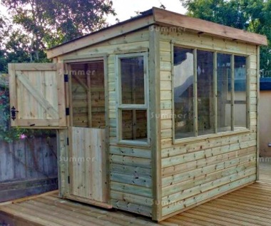 Pressure Treated Potting Shed 686 - Thicker Boards, All T & G, Fitted Free