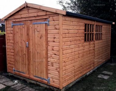 Shiplap Apex Shed 109 - Georgian, Thicker Boards, Fitted Free
