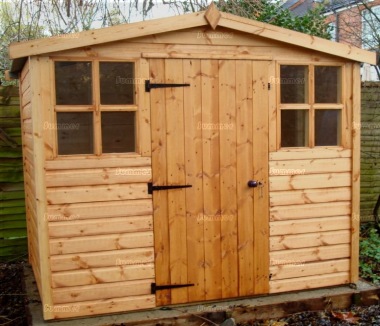 Reverse Apex Shed 12 - All T and G, Fitted Free
