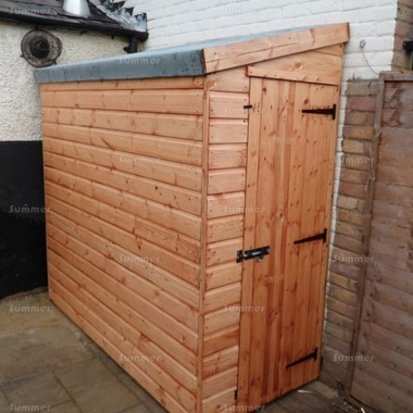 Pent Small Storage Shed 22 - Shiplap, All T and G, Fitted Free