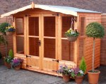 Apex Summerhouse 10 - Low Level Glazing, Double Door, Fitted Free