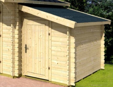 Lean To Log Cabin Shed 110 - 28mm Logs