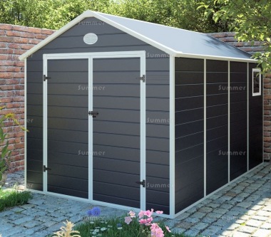 Steel Framed Plastic Shed 658 - Honeycomb Polypropylene Panels Steel Framed Plastic Shed 658 - Honeycomb Polypropylene Panels
