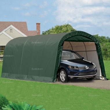 Rowlinson Shelterlogic Round Top Auto Shelter - Steel Frame, Triple Layer Cover