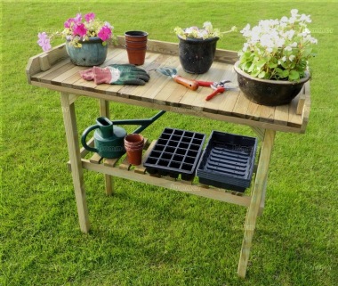 2 Tier Wooden Potting Bench 313 2 Tier Wooden Potting Bench 313