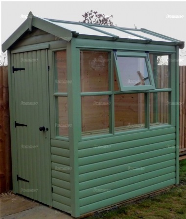 Potting Shed 29 - Painted, All T and G, Fitted Free