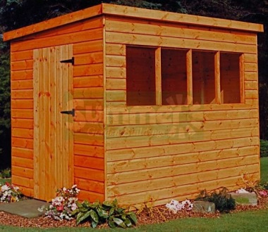 Shiplap Pent Shed 143 - T and G Floor and Roof
