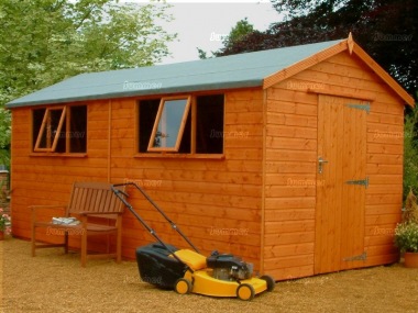 Shiplap Apex Shed 562 - Extra Tall Workshop, All T and G, Fitted Free