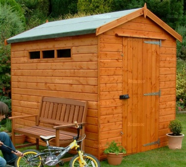 Security Apex Shed 62 - Extra Tall, All T and G, Fitted Free