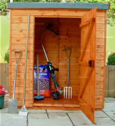 Pent Small Storage Shed 712 - Shiplap, All T and G, Fitted Free
