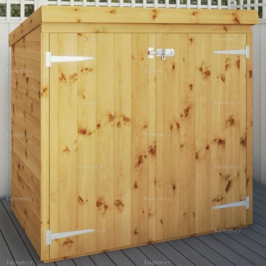 Pent Small Storage Shed 256 - Shiplap, Double Door
