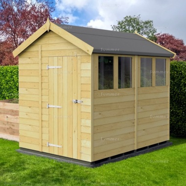 Pressure Treated Apex Shed 136 - Fast Delivery, Many Possible Designs Pressure Treated Apex Shed 136 - Fast Delivery, Many Possible Designs