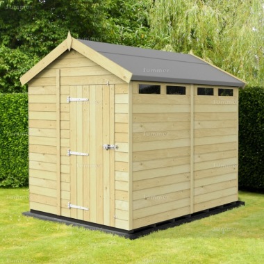 Pressure Treated Apex Security Shed 146 - Fast Delivery, Many Possible Designs