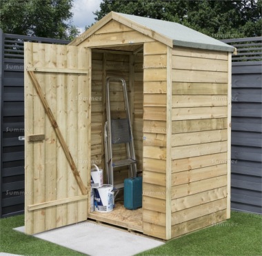 Rowlinson Overlap 4x3 Shed - Pressure Treated, FSC® Certified