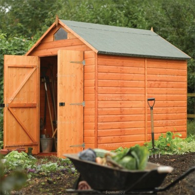 Rowlinson Double Door Security Shed - Apex Roof, FSC® Certified