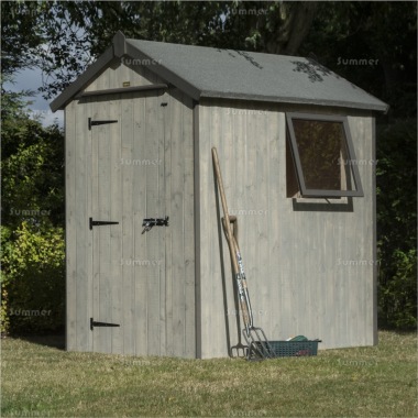 Rowlinson Heritage 6x4 Shed - Grey Wash Paint Finish