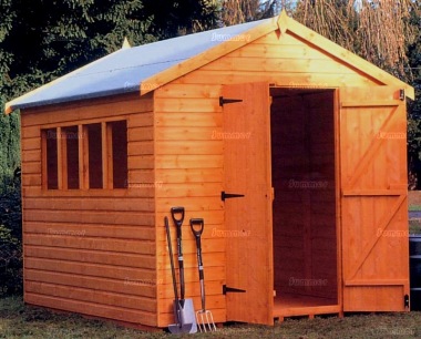 Shiplap Double Door Apex Shed 065 - Extra Tall Workshop