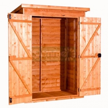 Overlap Pent Shed 245 - Double Door Overlap Pent Shed 245 - Double Door